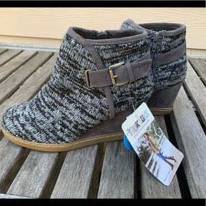 New-Muk Luks wedge buckle booties-shoes-9